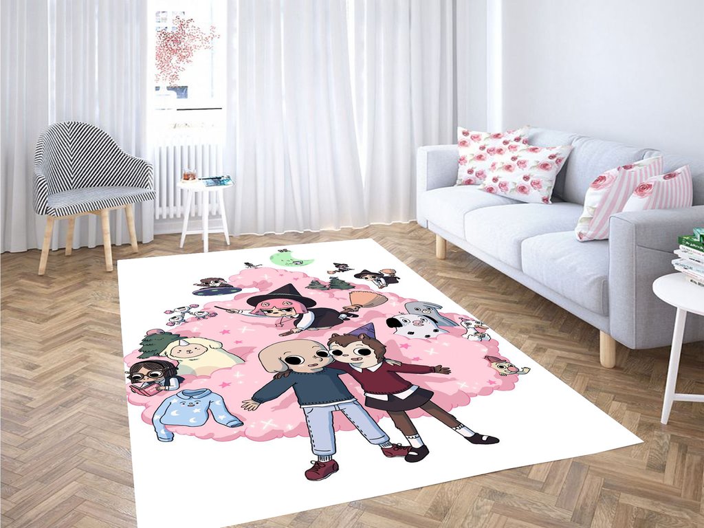 Summer Camp Island Character Living Room Modern Carpet Rectangle Rug