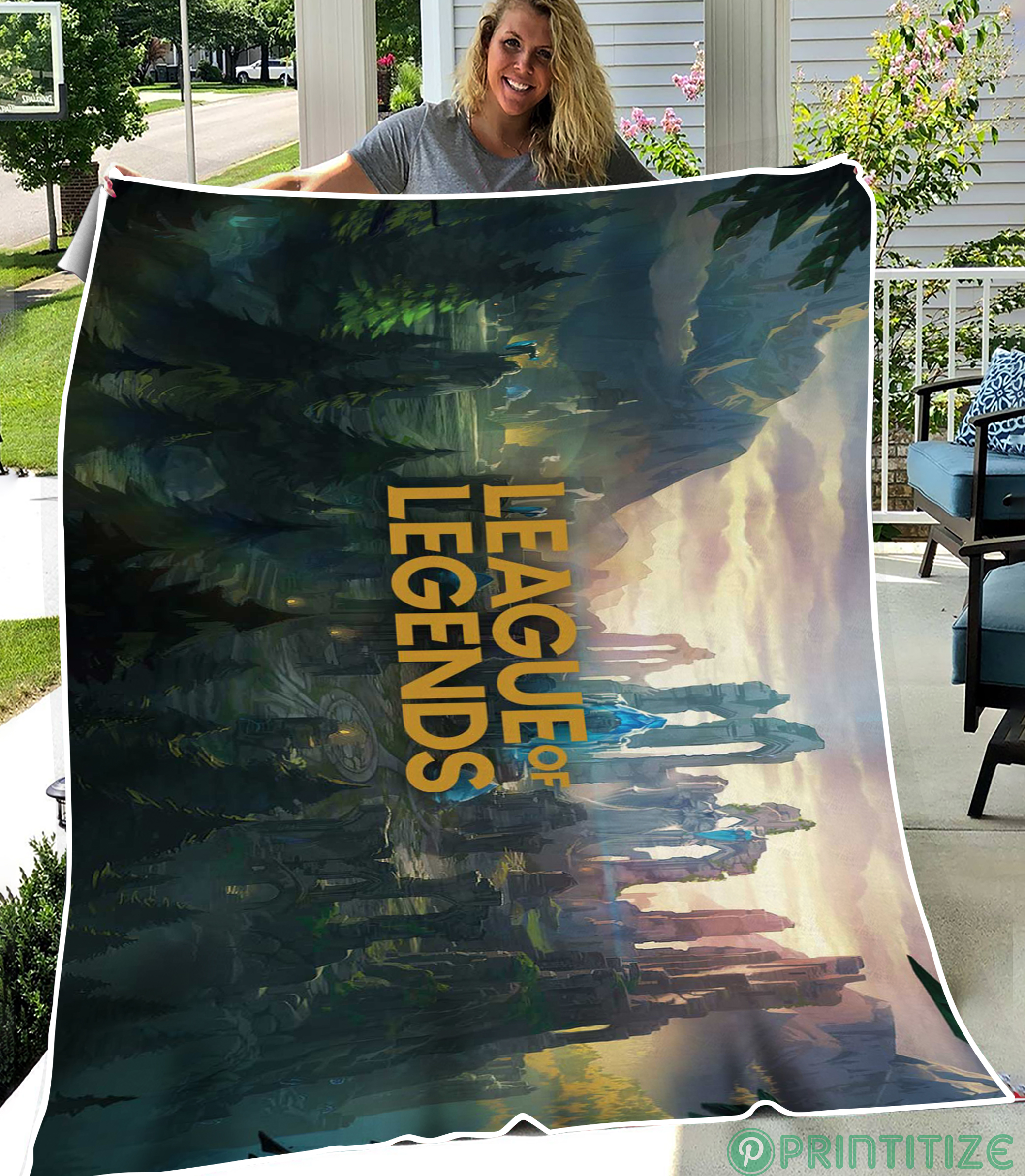 Summoners Rift Fleece Blanket