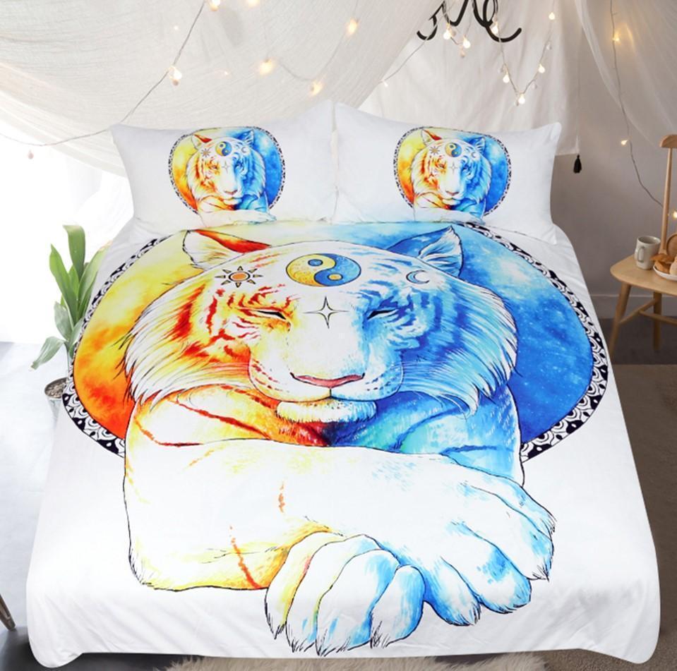 Sun And Moons 3D Customized Duvet Cover Bedding Set