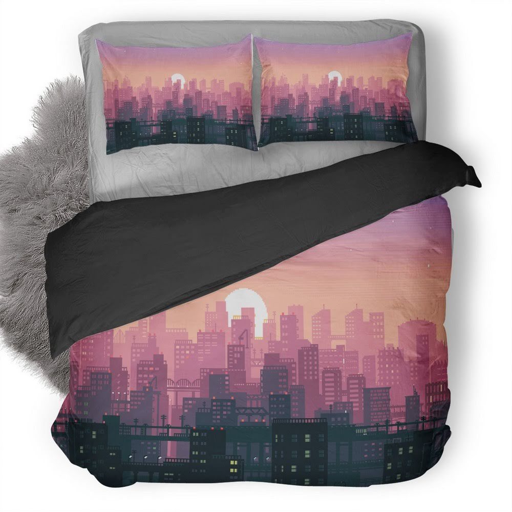 Sun City 3D Customized Duvet Cover Bedding Set