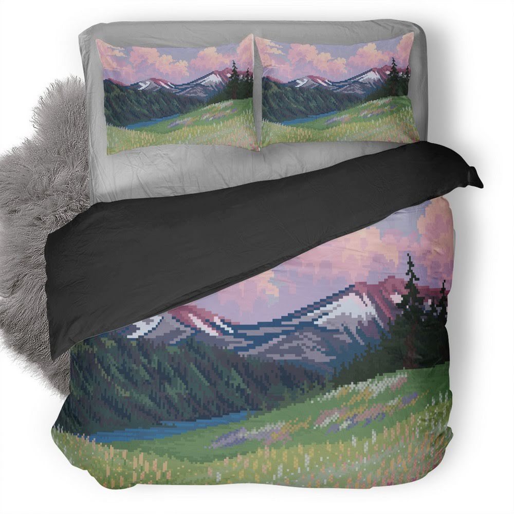 Sun Mountain 3D Customized Duvet Cover Bedding Set