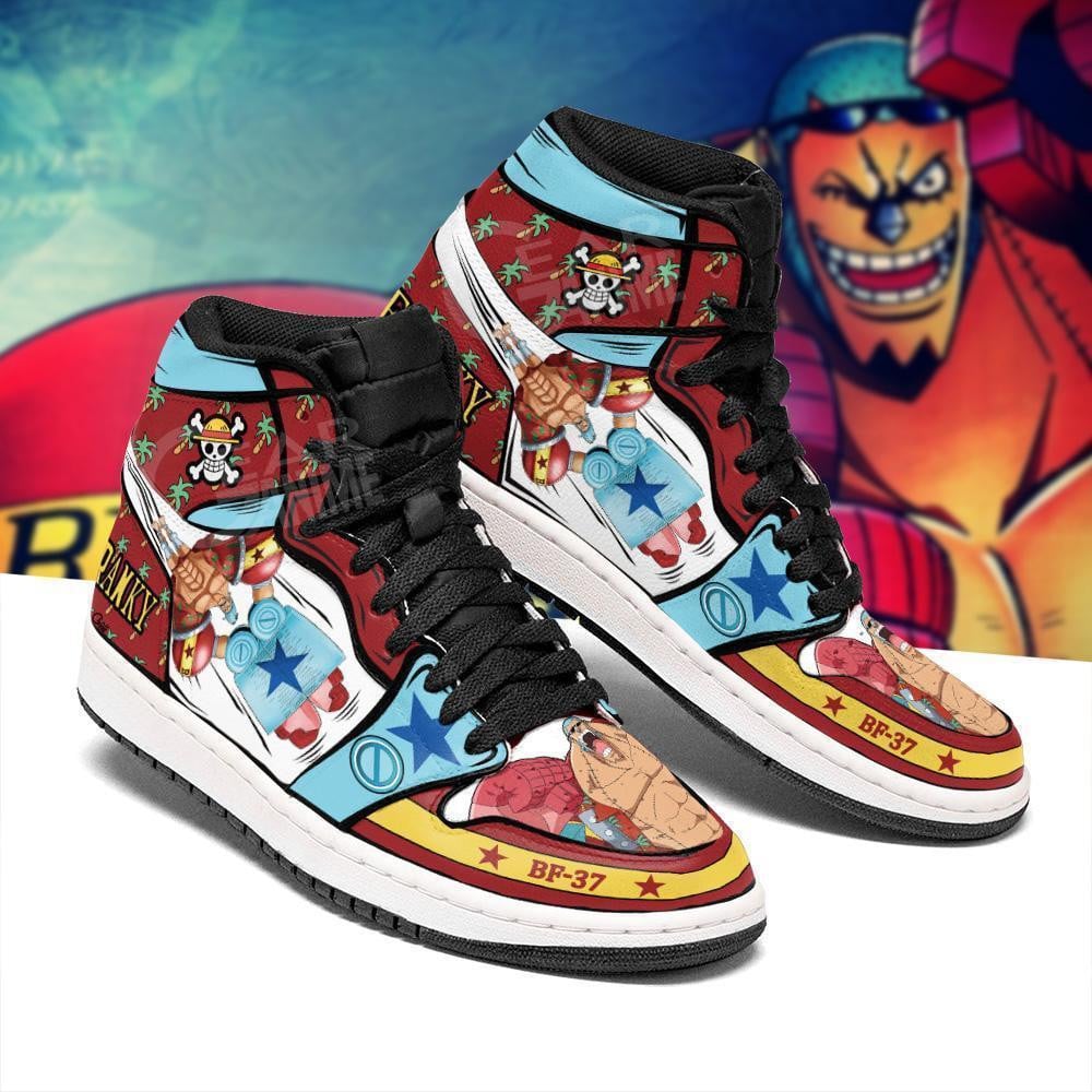 Super Franky JD1s Sneakers Anime One Piece Shoes, Air Jordan Hightop