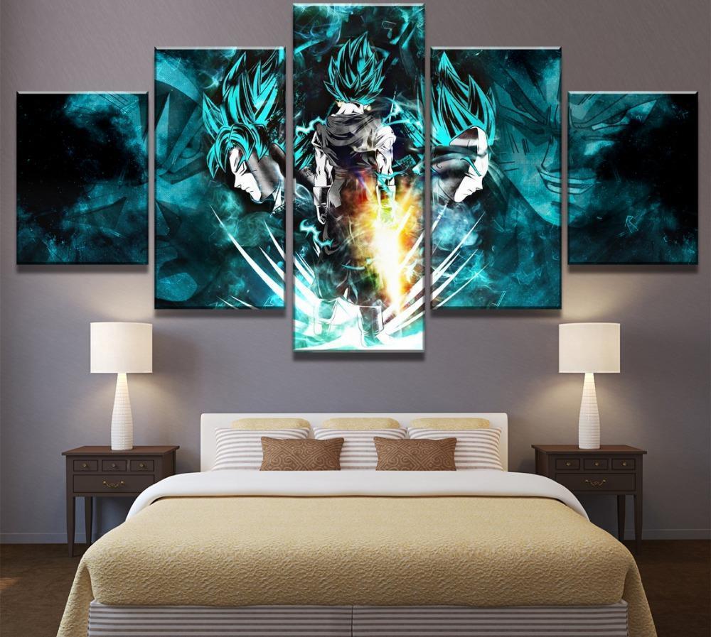 Super Goku And Vegeta Dragon Balls Anime – Canvas Art Wall Decor