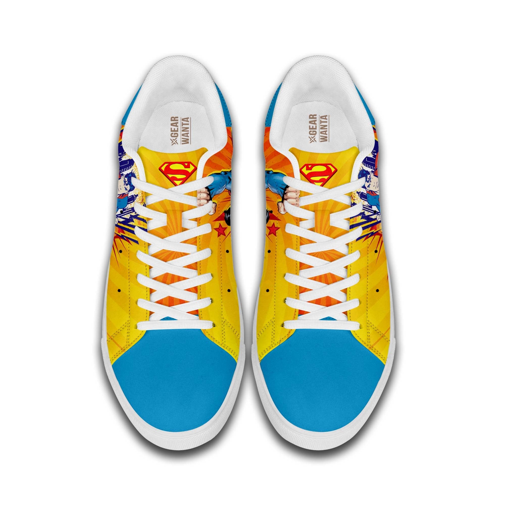 Super Man Skate Shoes Custom Superheroes Sneakers