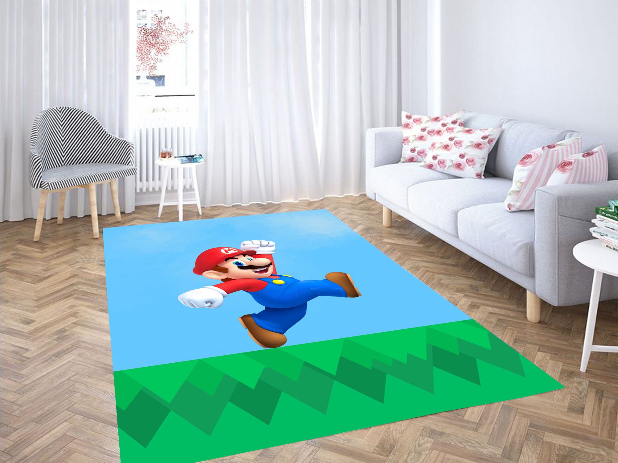 Super Mario 3d Carpet Rectangle Rug