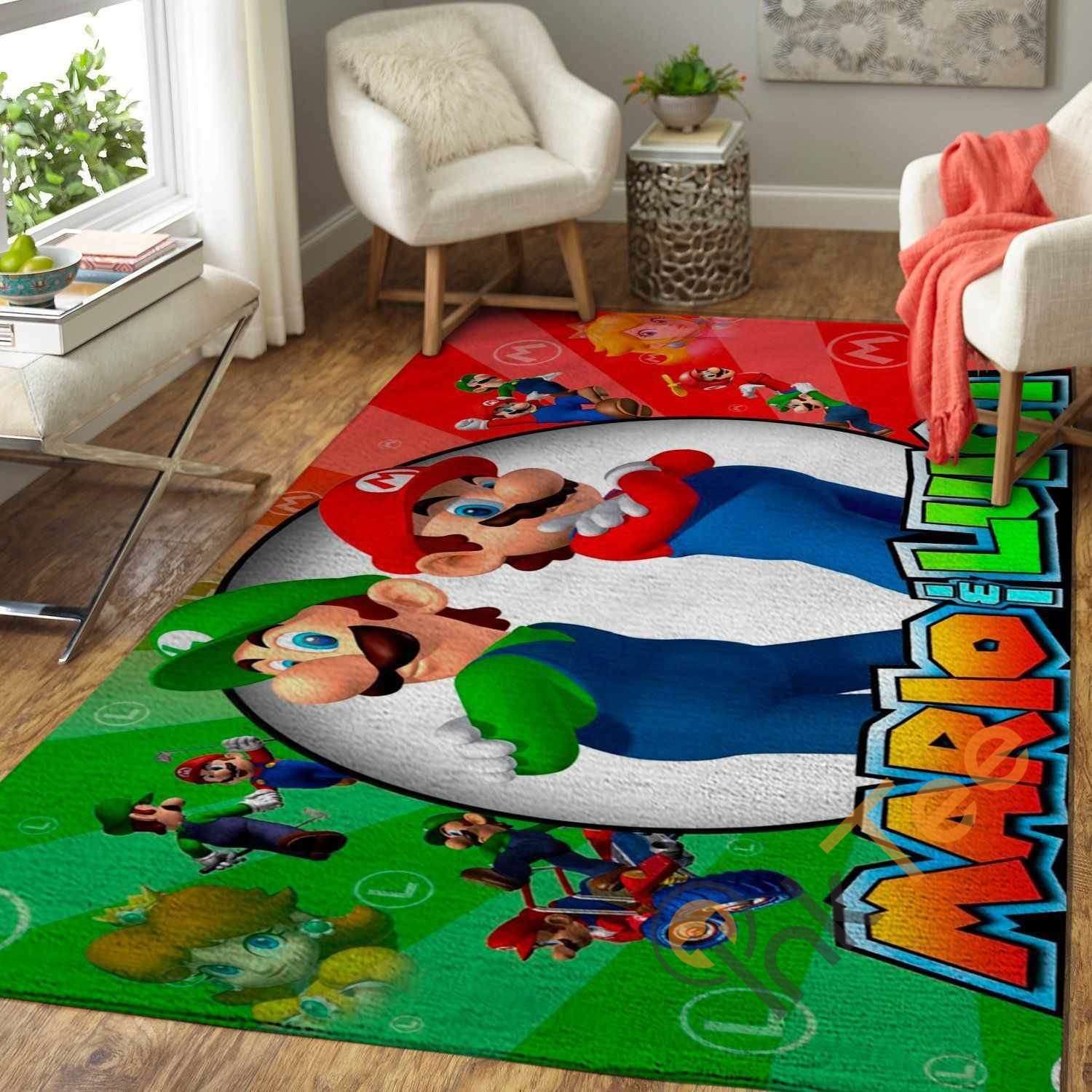 Super Mario Bros. Area Rectangle Rug