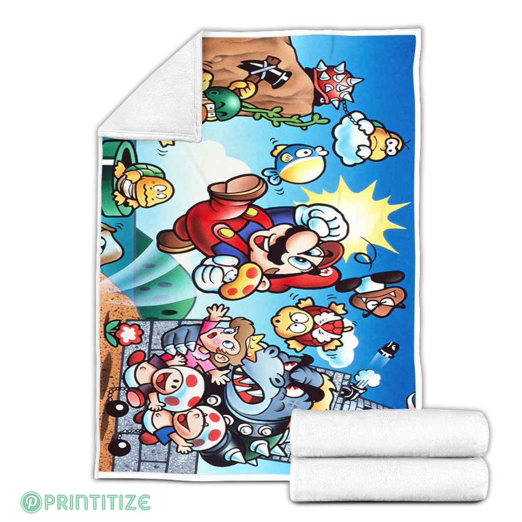 Super Mario Bros Classic Fleece Blanket