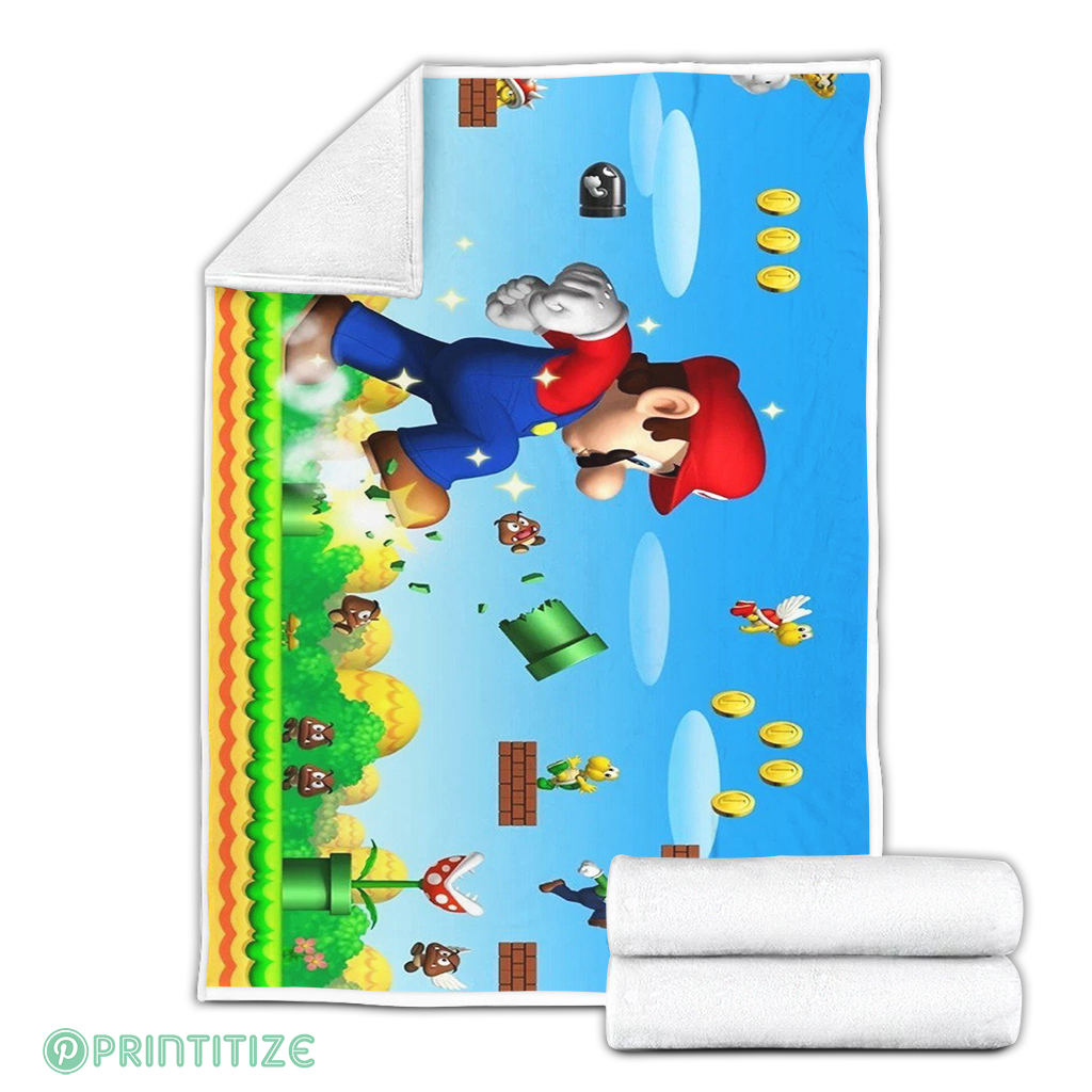 Super Mario Bros Fleece Blanket