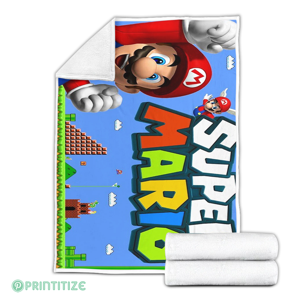 Super Mario Gameplay Fleece Blanket