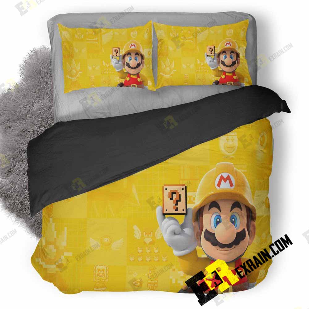 Super Mario Maker 3D Customized Duvet Cover Bedding Set