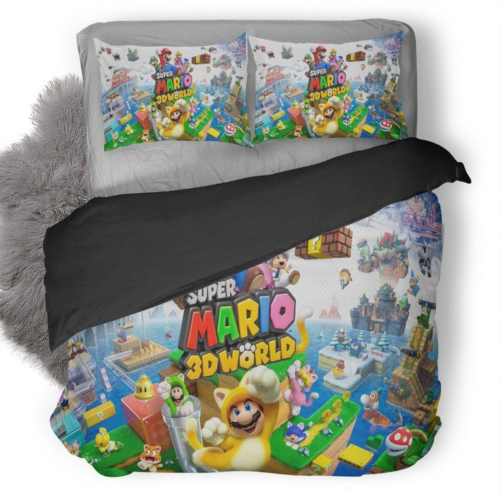 Super Mario Odyssey 19 3D Customized Duvet Cover Bedding Set