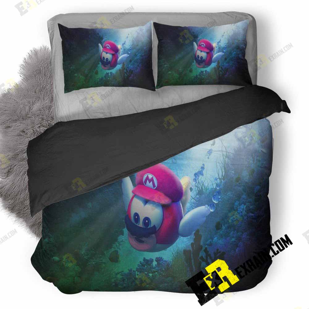 Super Mario Odyssey 2P 3D Customized Duvet Cover Bedding Set