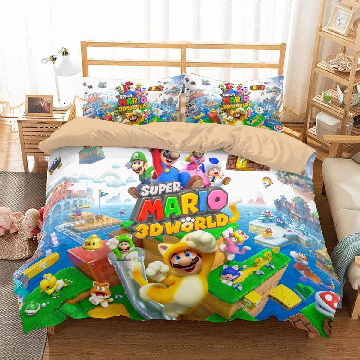 Super Mario Odyssey 3D Customized Duvet Cover Bedding Set