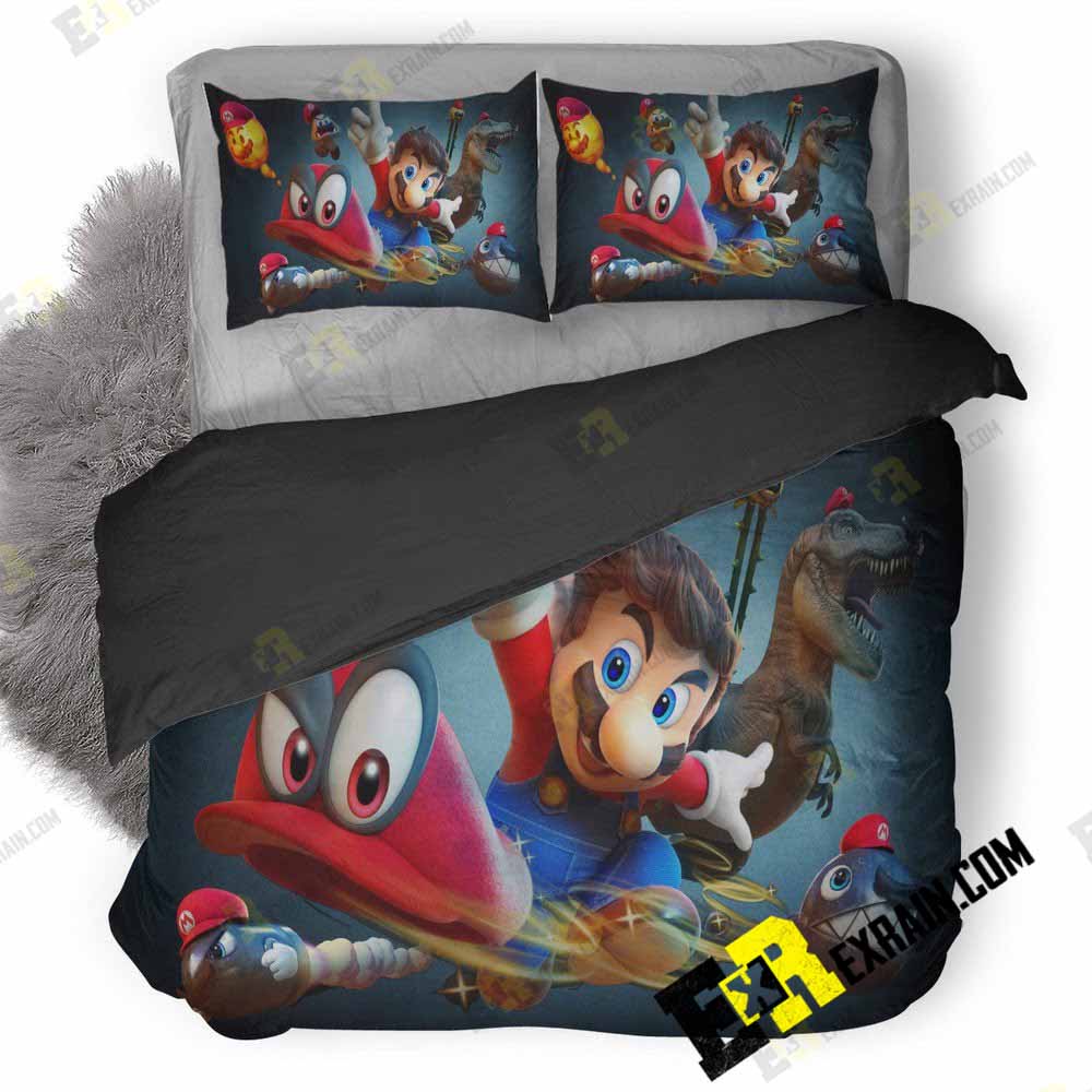 Super Mario Odyssey V8 3D Customized Duvet Cover Bedding Set
