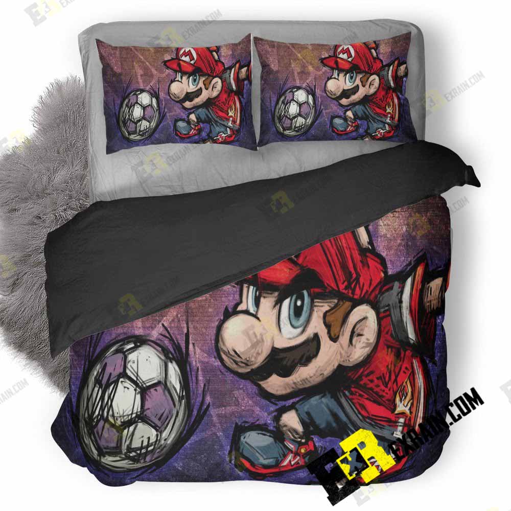 Super Mario Strikes Img 3D Customized Duvet Cover Bedding Set