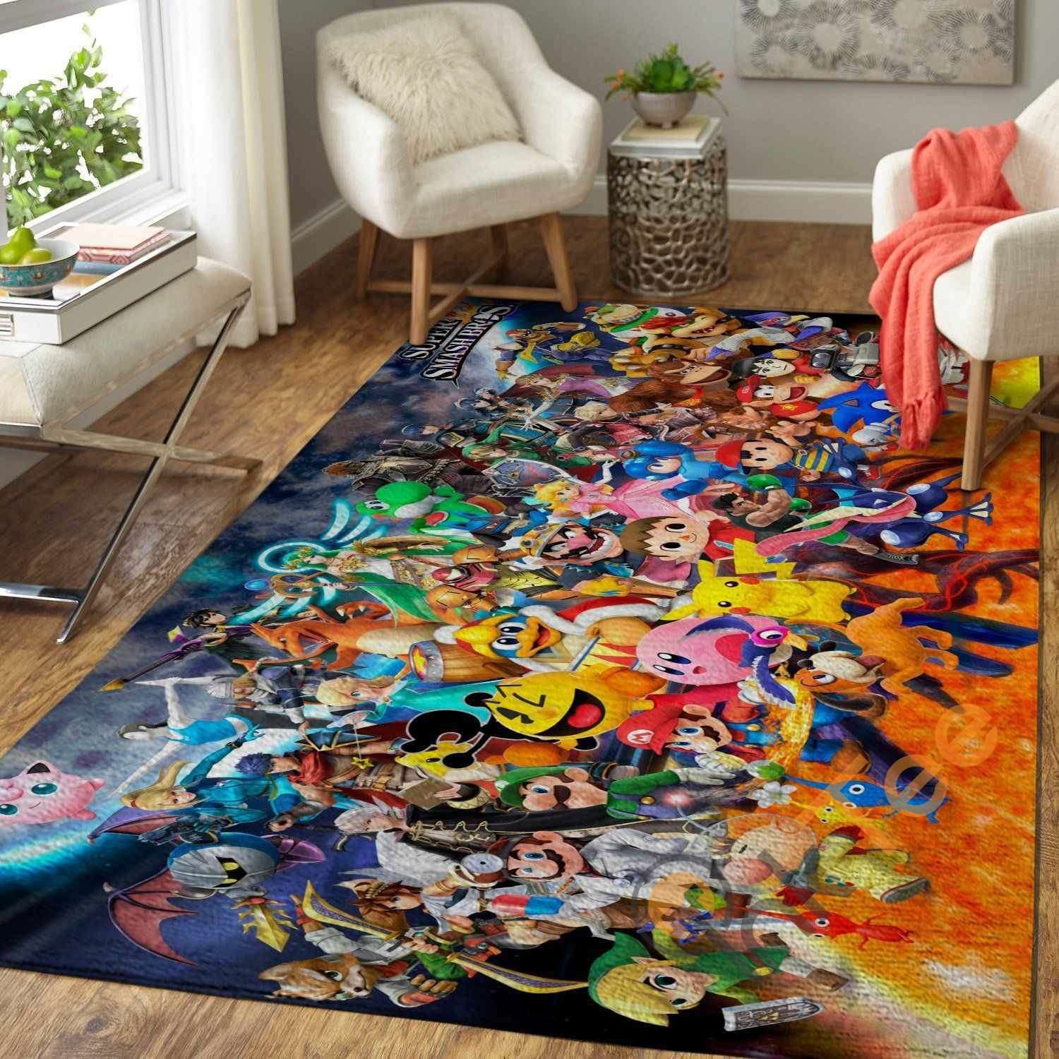 Super Smash Bros. Characters Area Rectangle Rug
