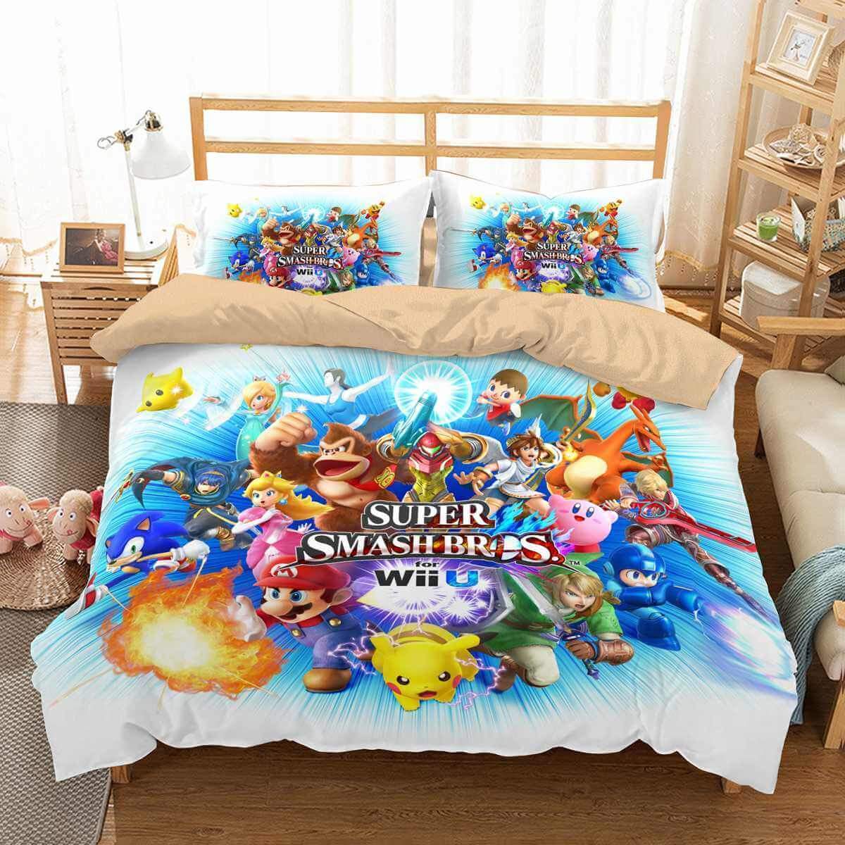 Super Smash Bros 3D Customized Duvet Cover Bedding Set