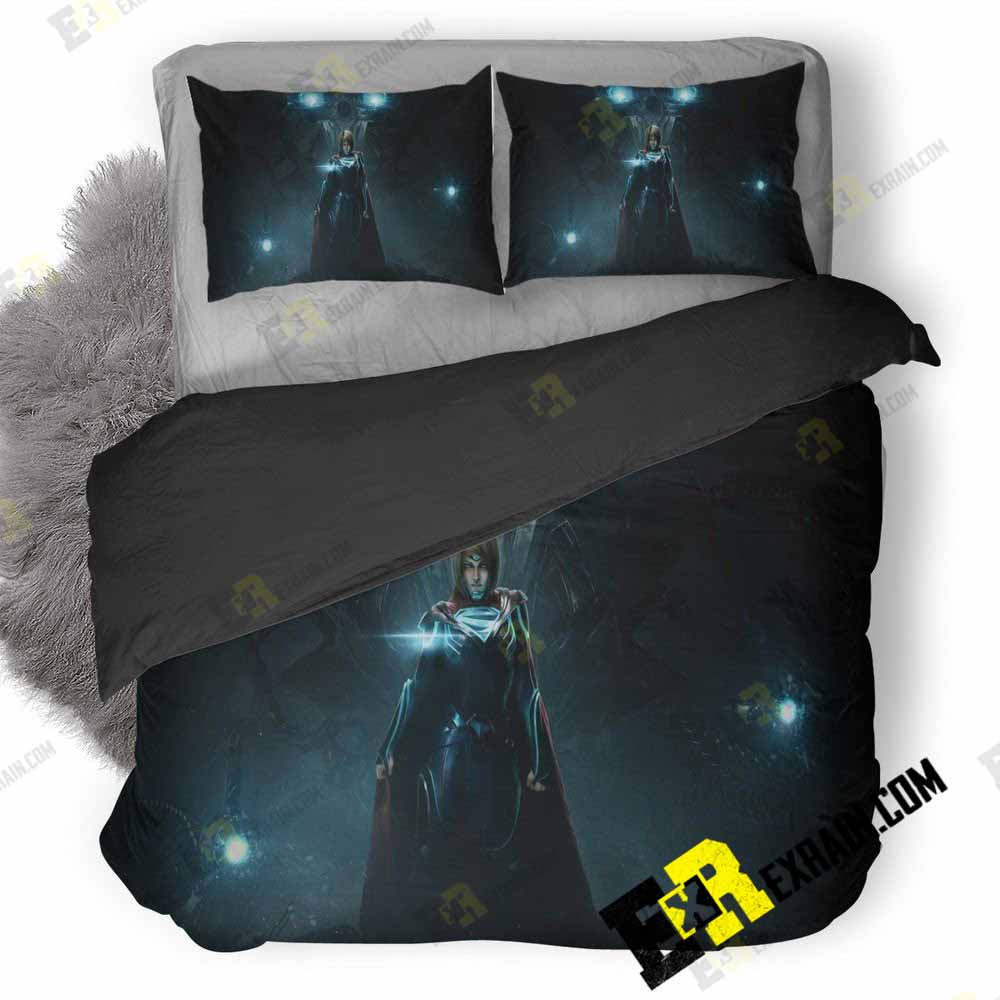 Supergirl Injustice Ad 3D Customized Duvet Cover Bedding Set