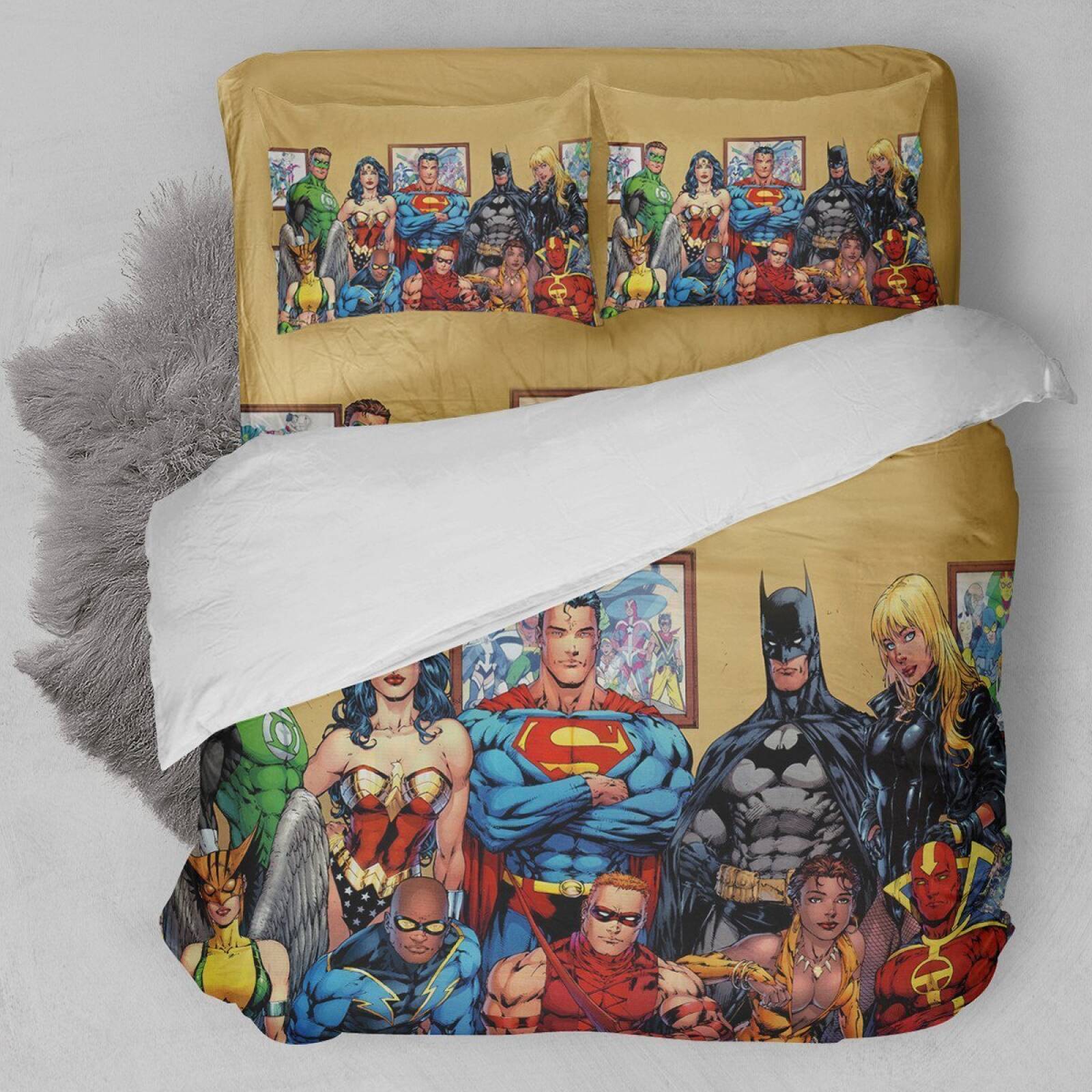 Superheroes Cartoon Duvet Cover Bedding Set
