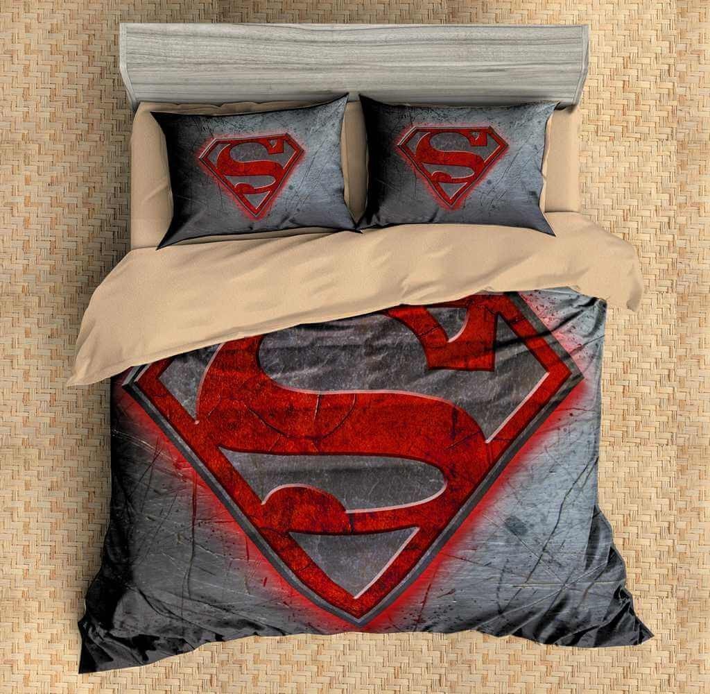 Superman 3D Customized Duvet Cover Bedding Set