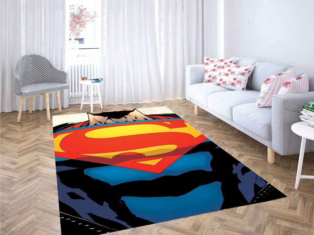 Superman Body Living Room Modern Carpet Rectangle Rug