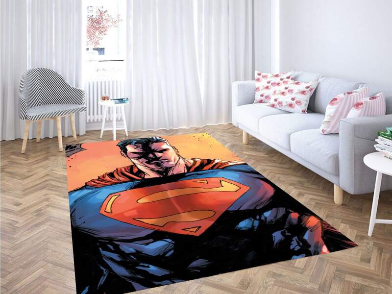 Superman Comic Carpet Rectangle Rug