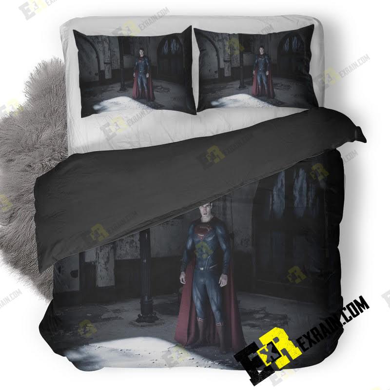 Superman In Batman Vs Superman 3D Customized Duvet Cover Bedding Set