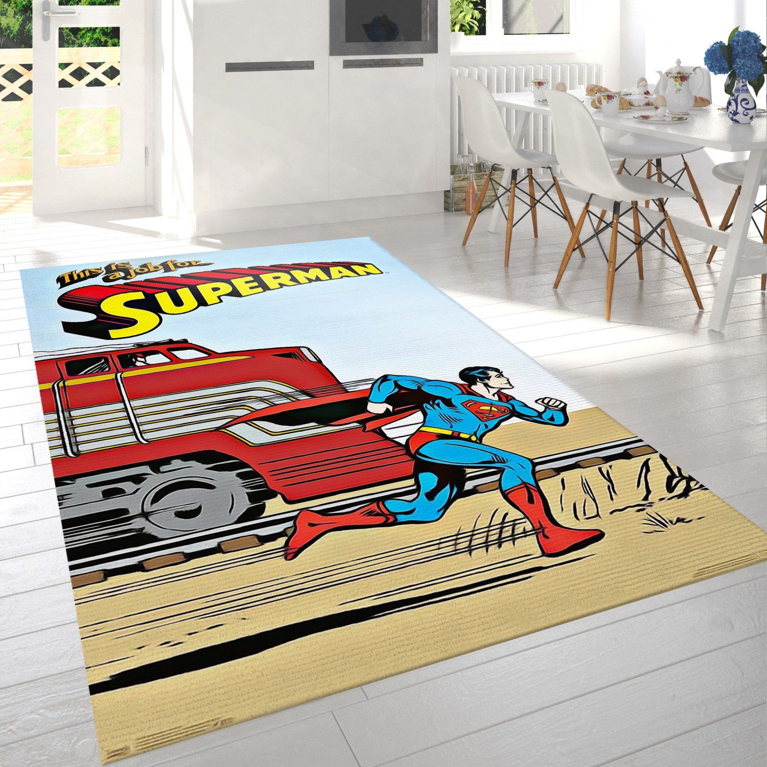 Superman Returns Rectangle Rug – Custom Size And Printing