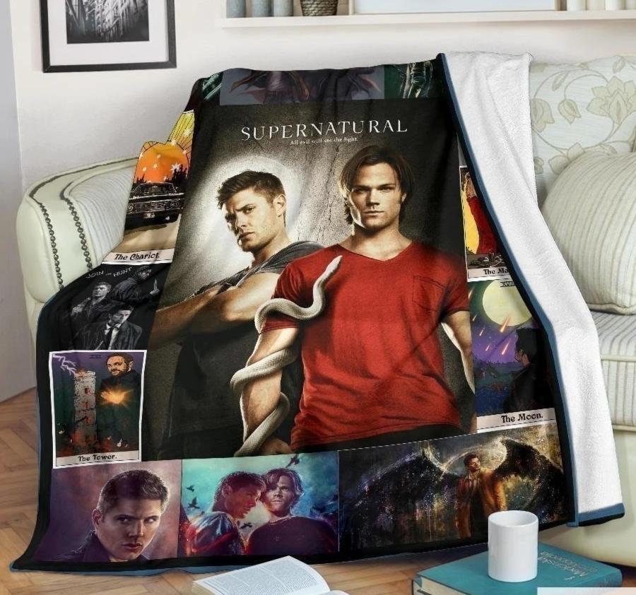 Supernatural Dean And Sam Fleece Blanket