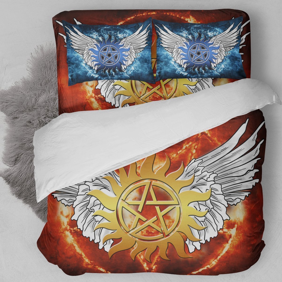 Supernatural Symbol Artwork Duvet Cover Bedding Set