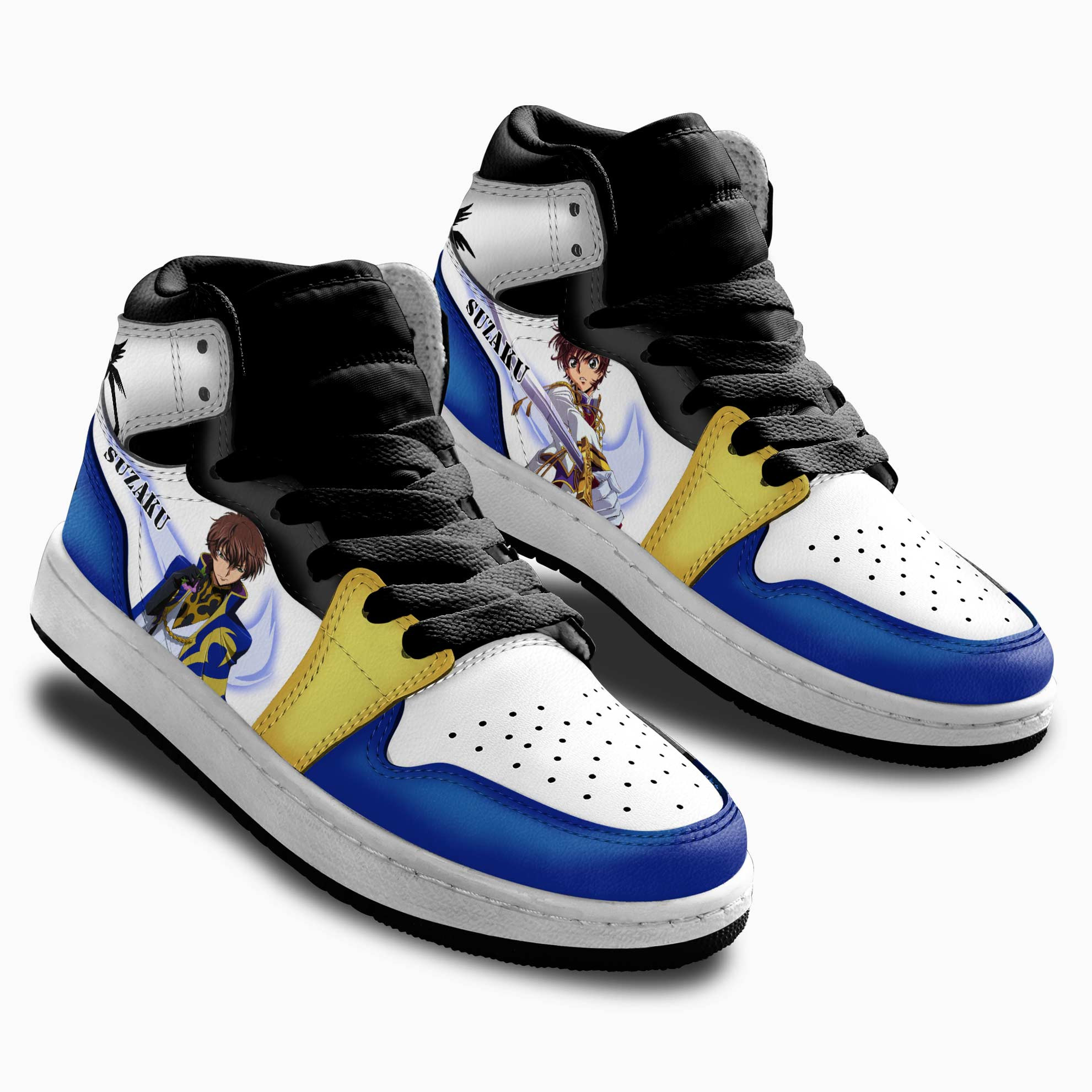 Suzaku Kururugi Kids Sneakers Code Geass Anime Shoes For Kids