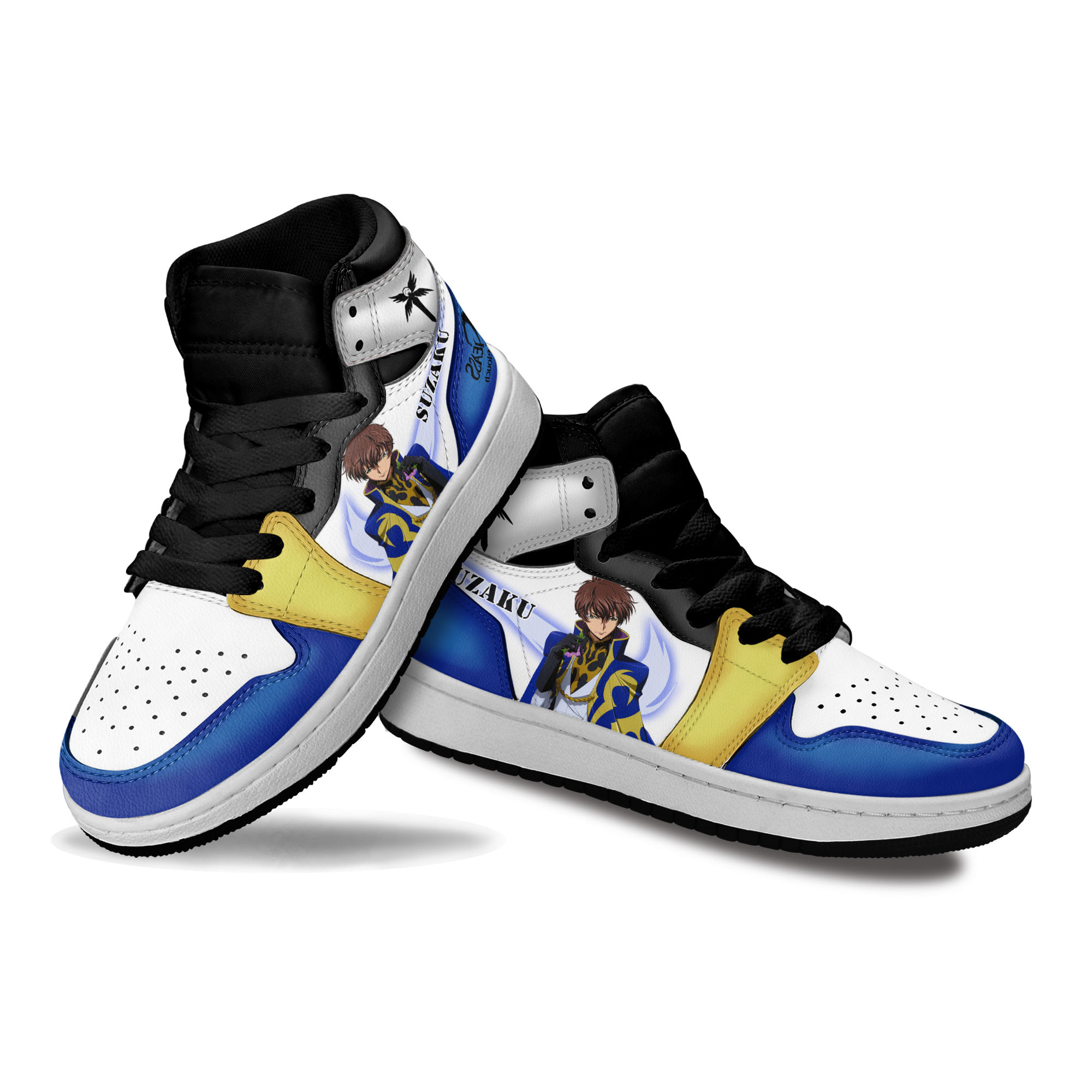 Suzaku Kururugi Kids Sneakers Code Geass Anime Shoes For Kids