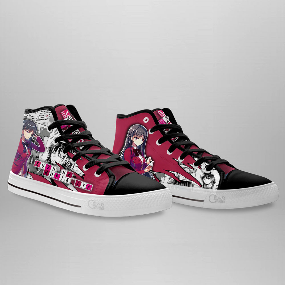 Suzune Horikita High Top Shoes Classroom of the Elite Anime Sneakers