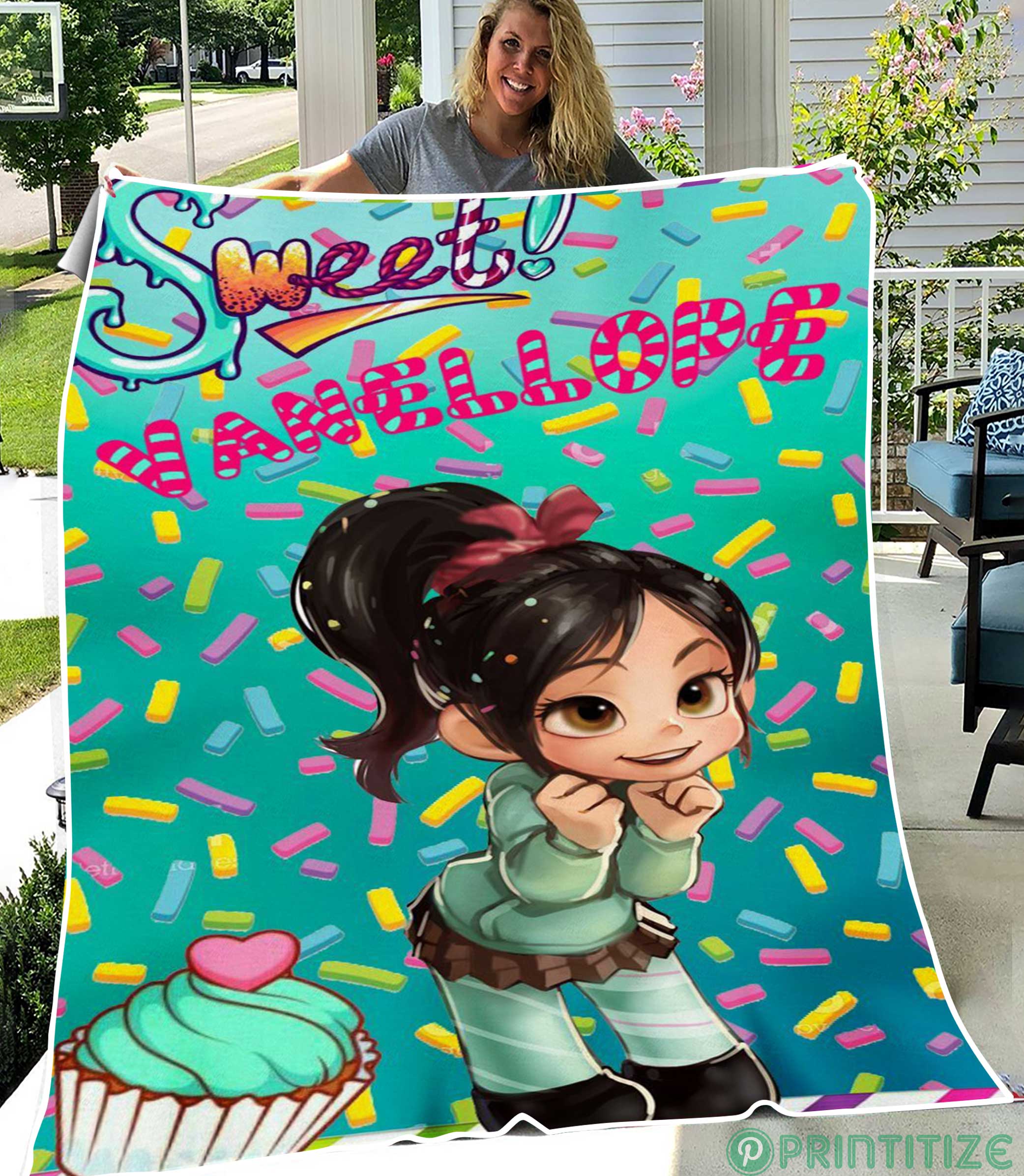 Sweet Vanellope Fleece Blanket