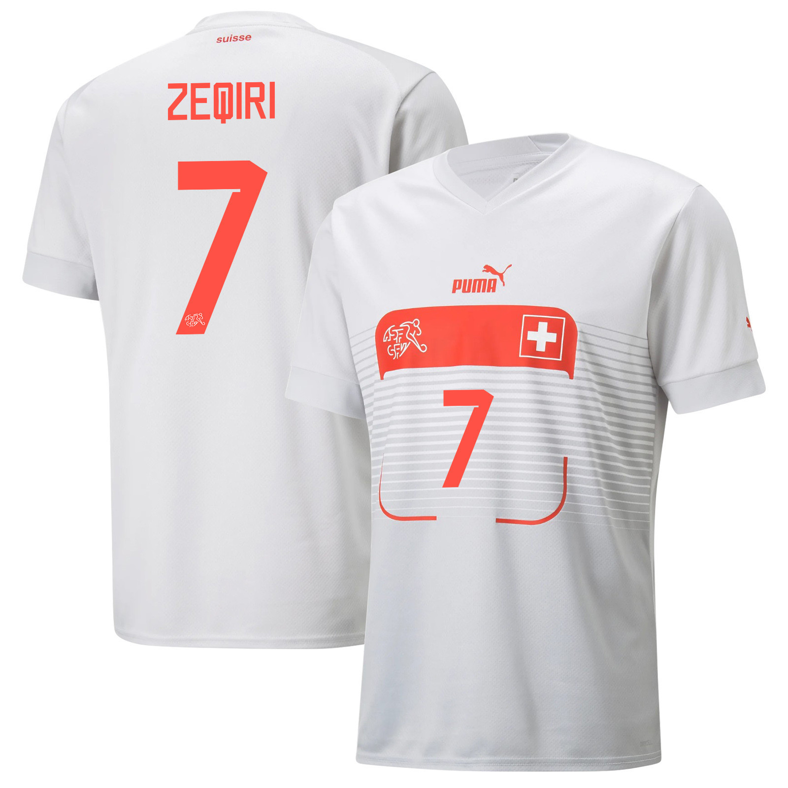Switzerland National Team 2022-23 Qatar World Cup Away Men Soccer Jersey – Andi Zeqiri 7