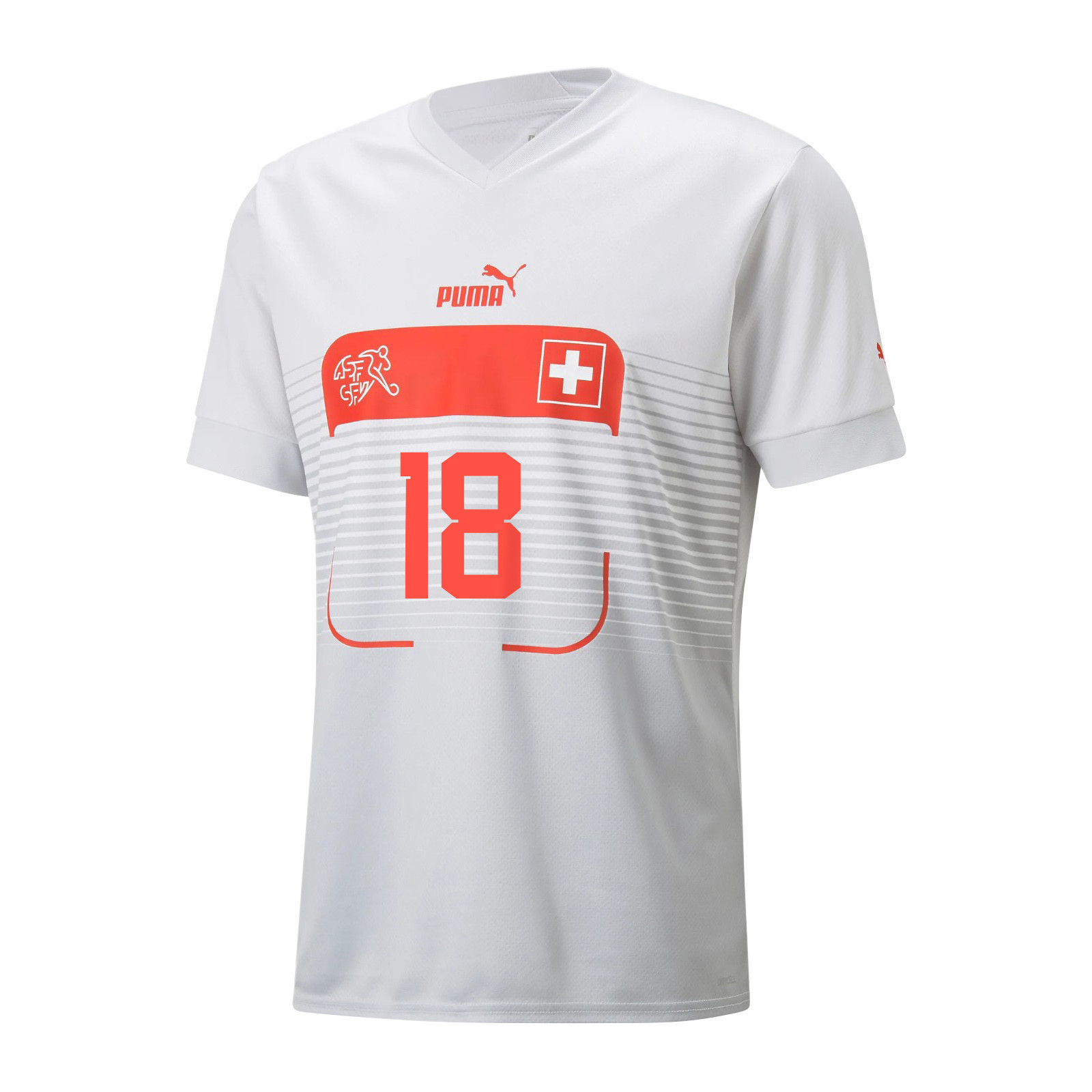 Switzerland National Team 2022-23 Qatar World Cup Away Men Soccer Jersey – Eray Comert 18