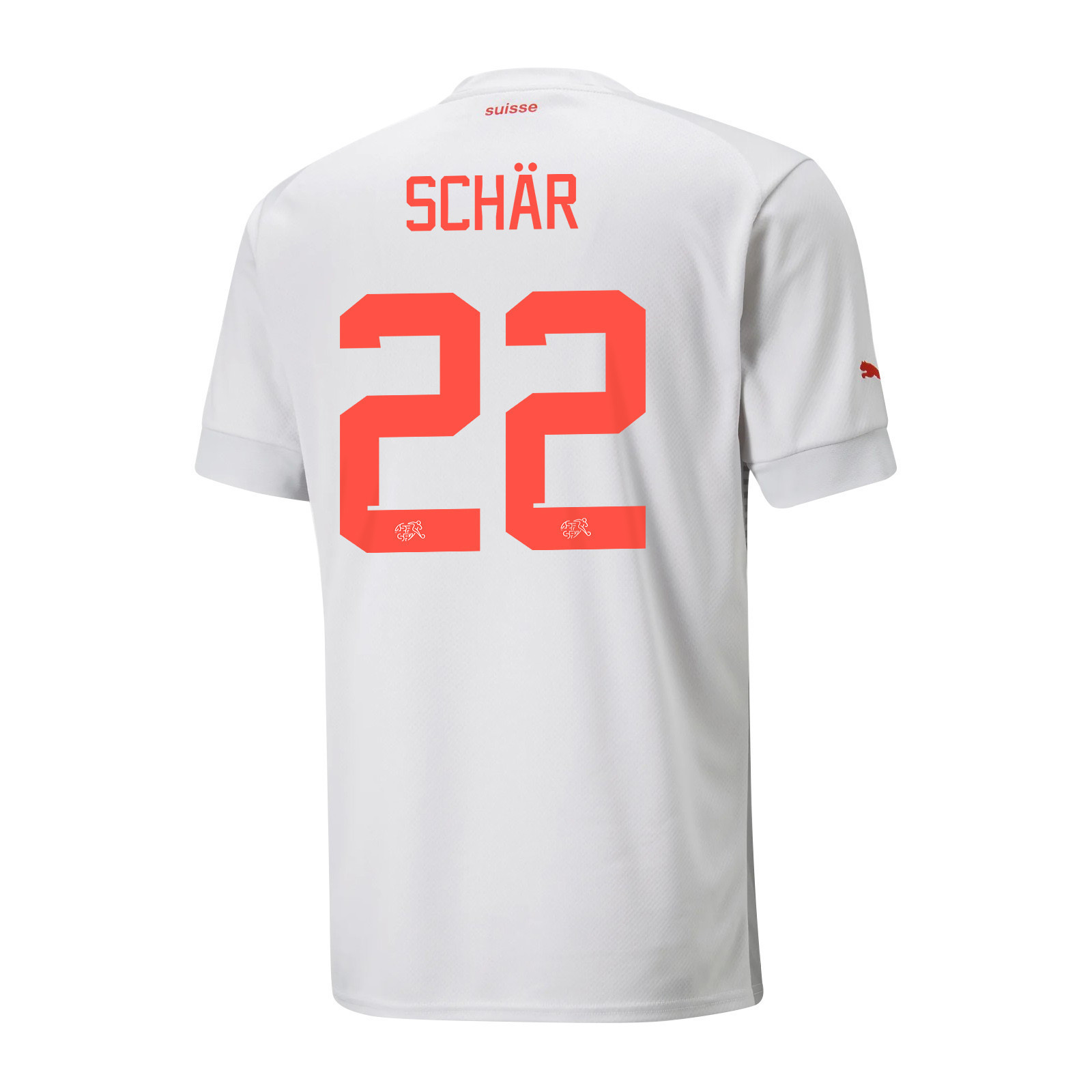 Switzerland National Team 2022-23 Qatar World Cup Away Men Soccer Jersey – Fabian Schar 22