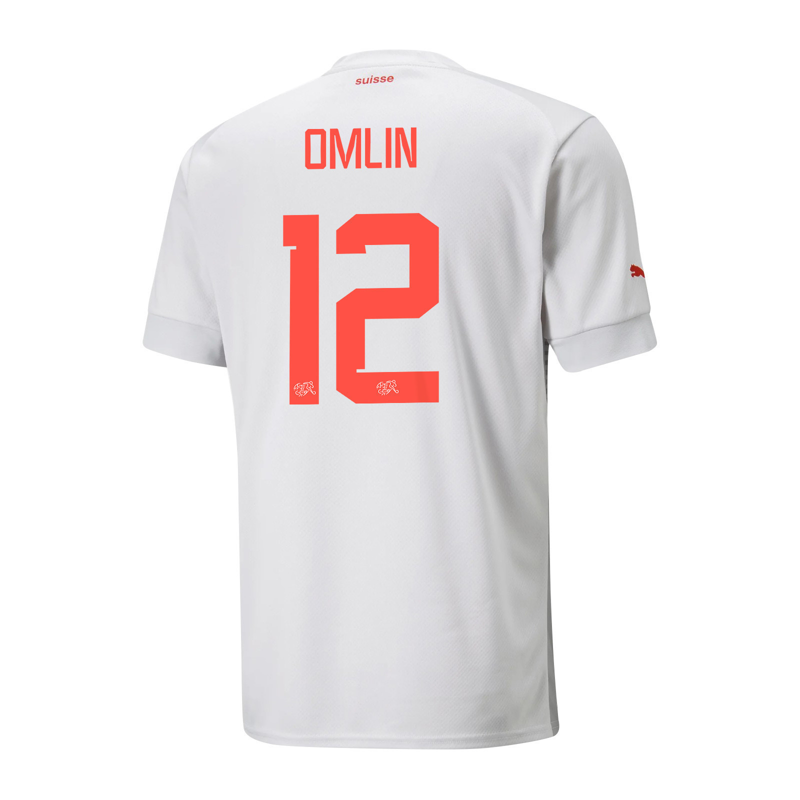 Switzerland National Team 2022-23 Qatar World Cup Away Men Soccer Jersey – Jonas Omlin 12