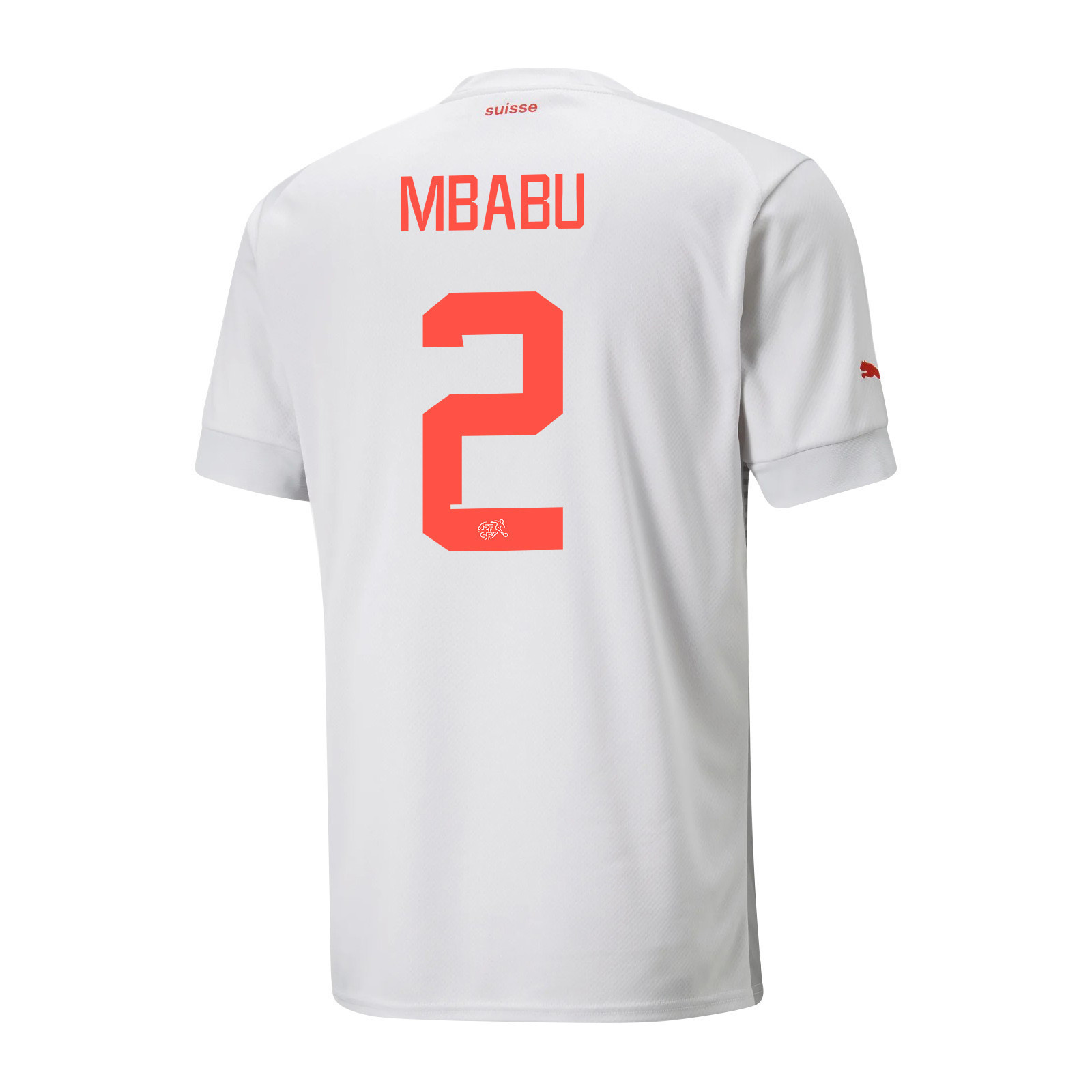 Switzerland National Team 2022-23 Qatar World Cup Away Men Soccer Jersey – Kevin Mbabu 2