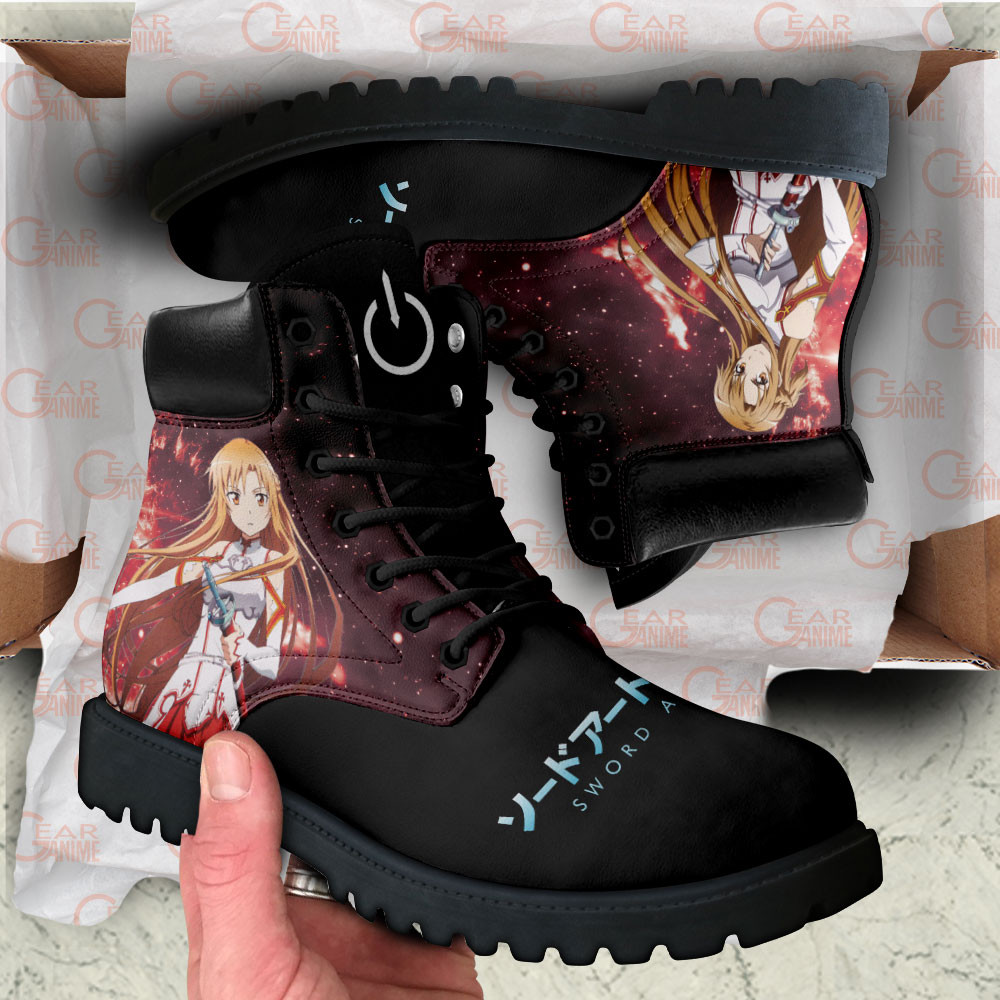 Sword Art Online Asuna Boots Anime Custom Shoes