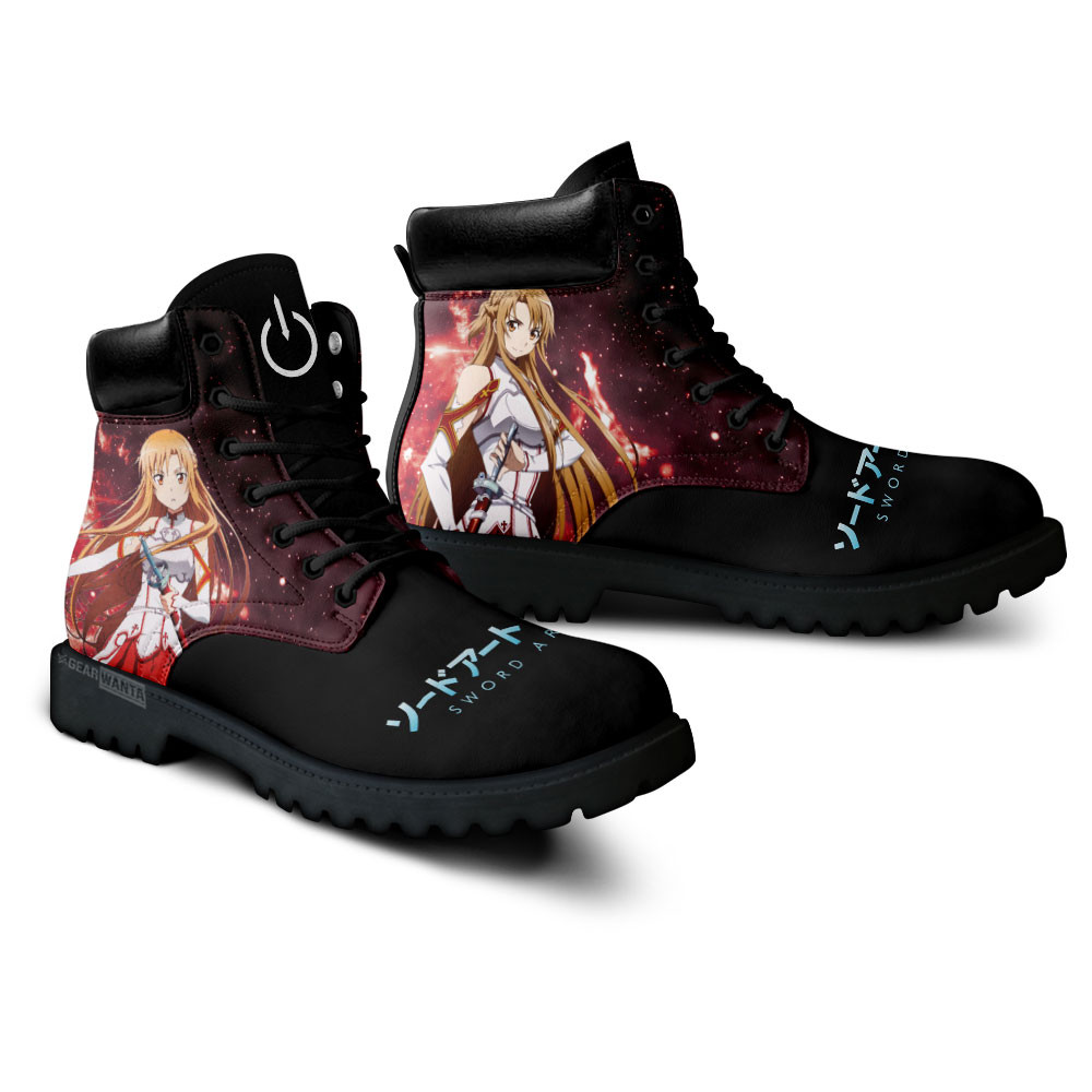 Sword Art Online Asuna Boots Anime Custom Shoes