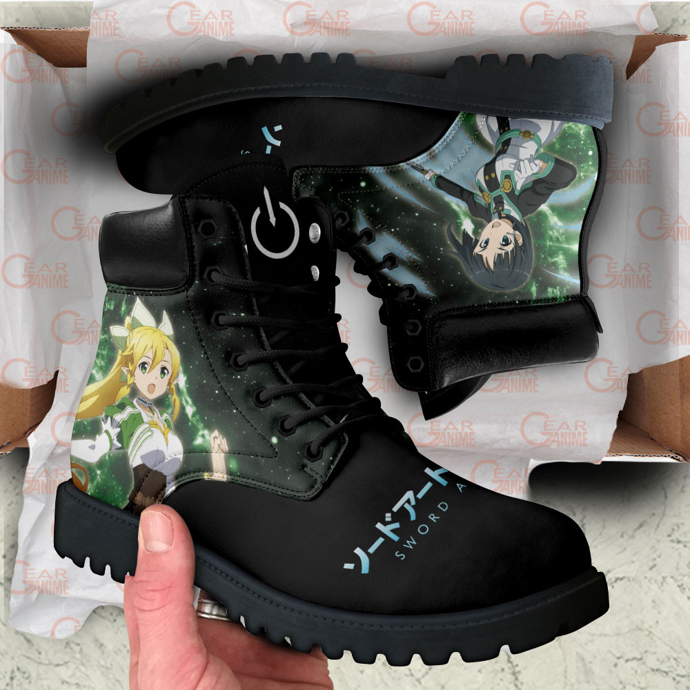Sword Art Online Leafa Boots Anime Custom Shoes