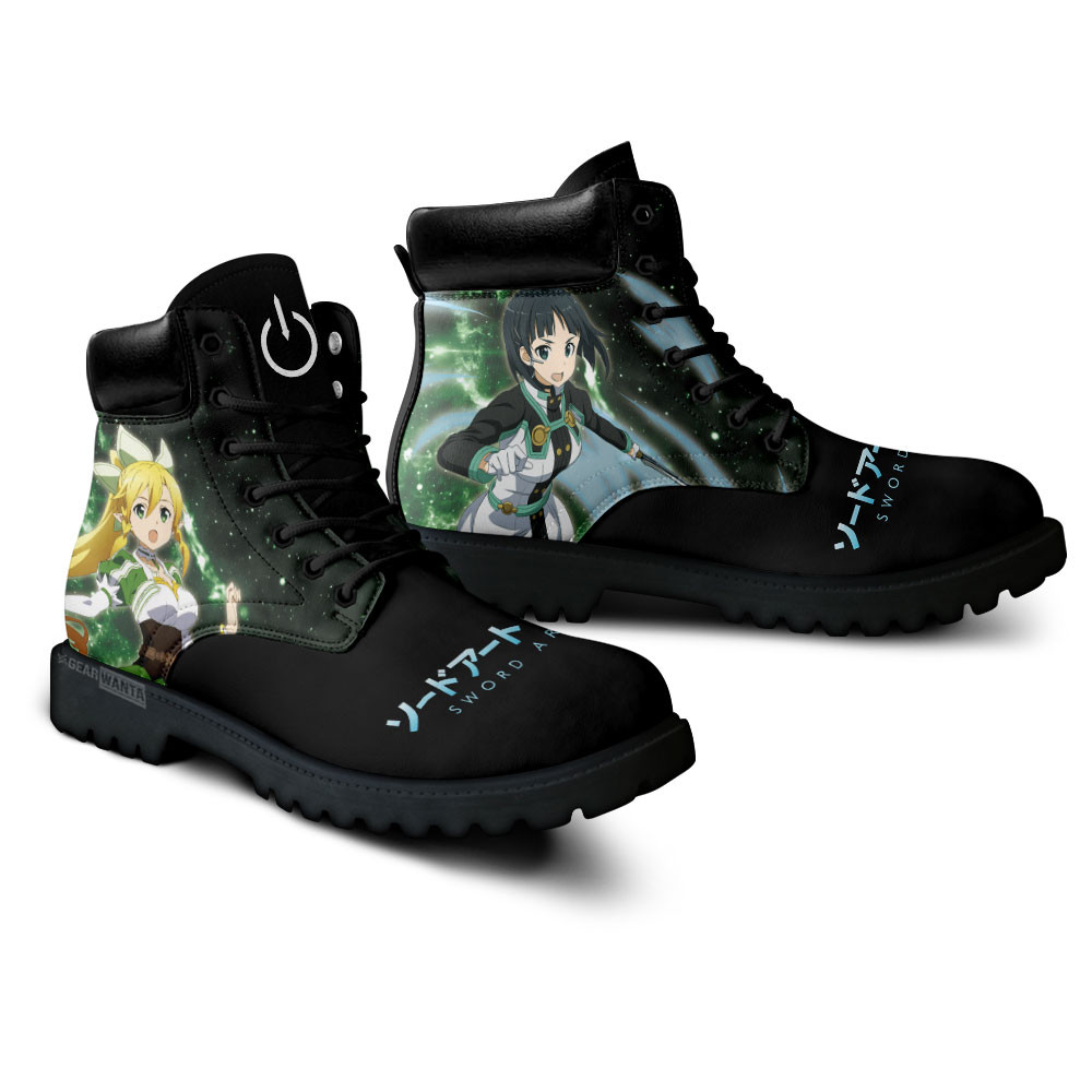 Sword Art Online Leafa Boots Anime Custom Shoes