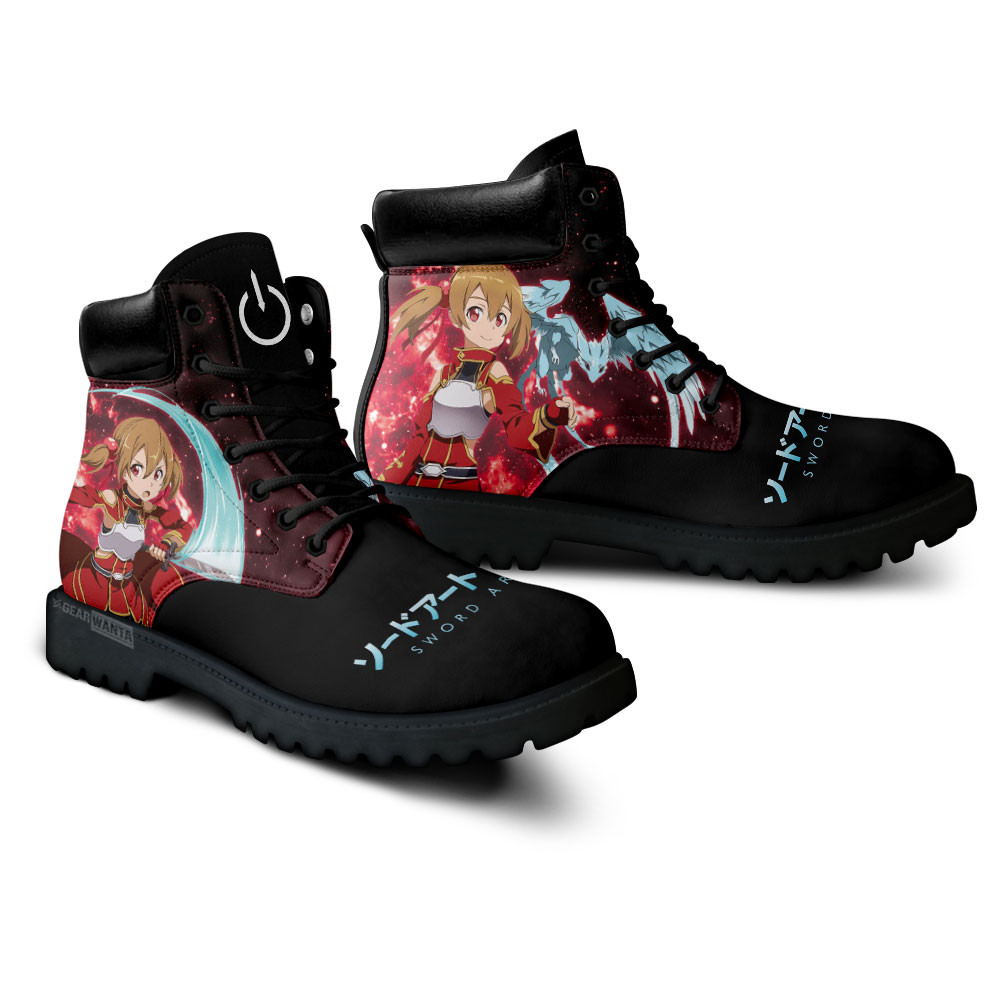 Sword Art Online Silica Boots Anime Custom Shoes