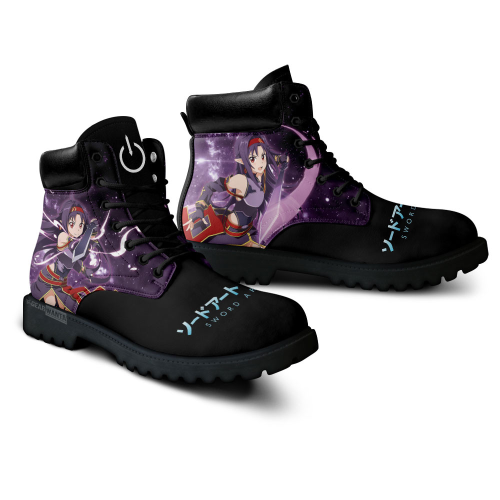 Sword Art Online Yuuki Boots Anime Custom Shoes