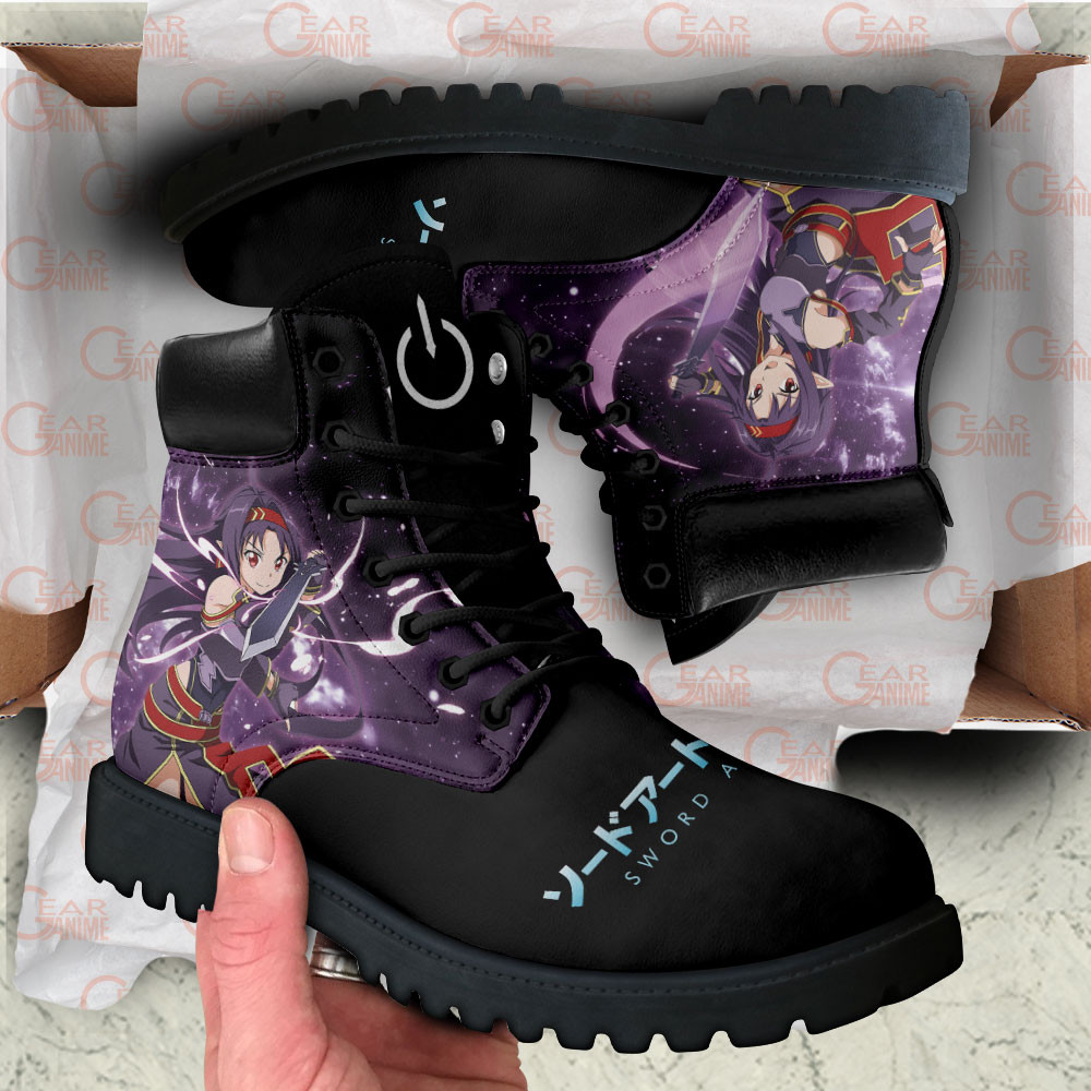 Sword Art Online Yuuki Boots Anime Custom Shoes
