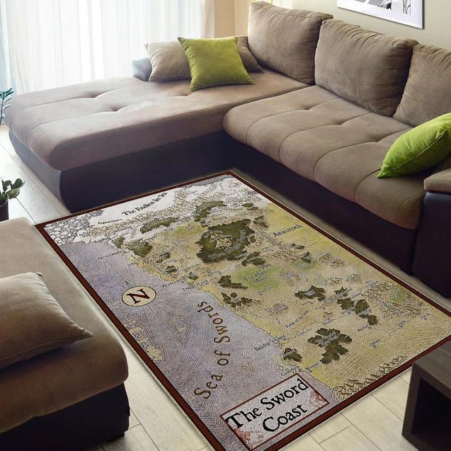 Sword Coast Map Area Rectangle Rug