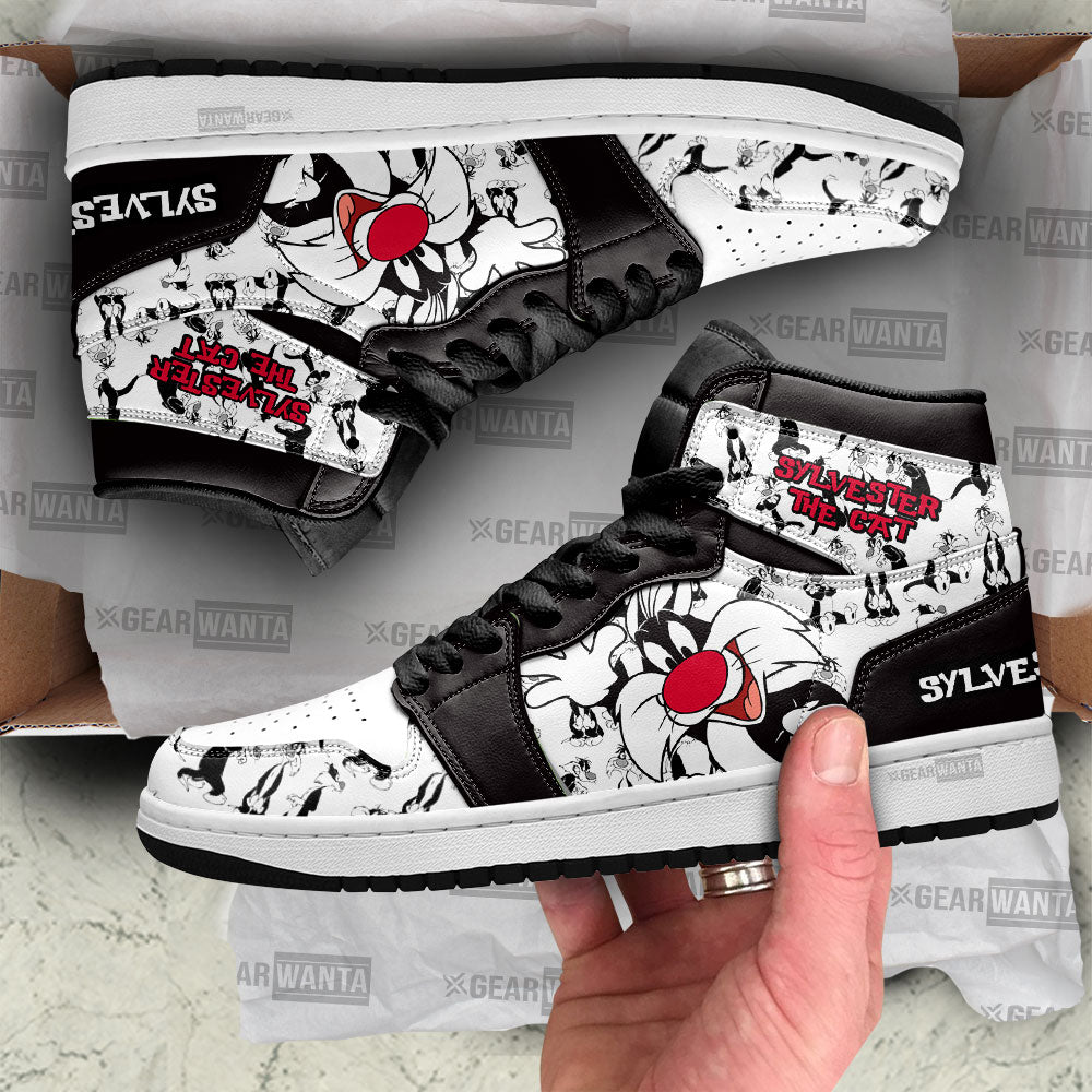 Sylvester The Cat J1 Shoes For Cartoon Fans Sneakers, Air Jordan Hightop