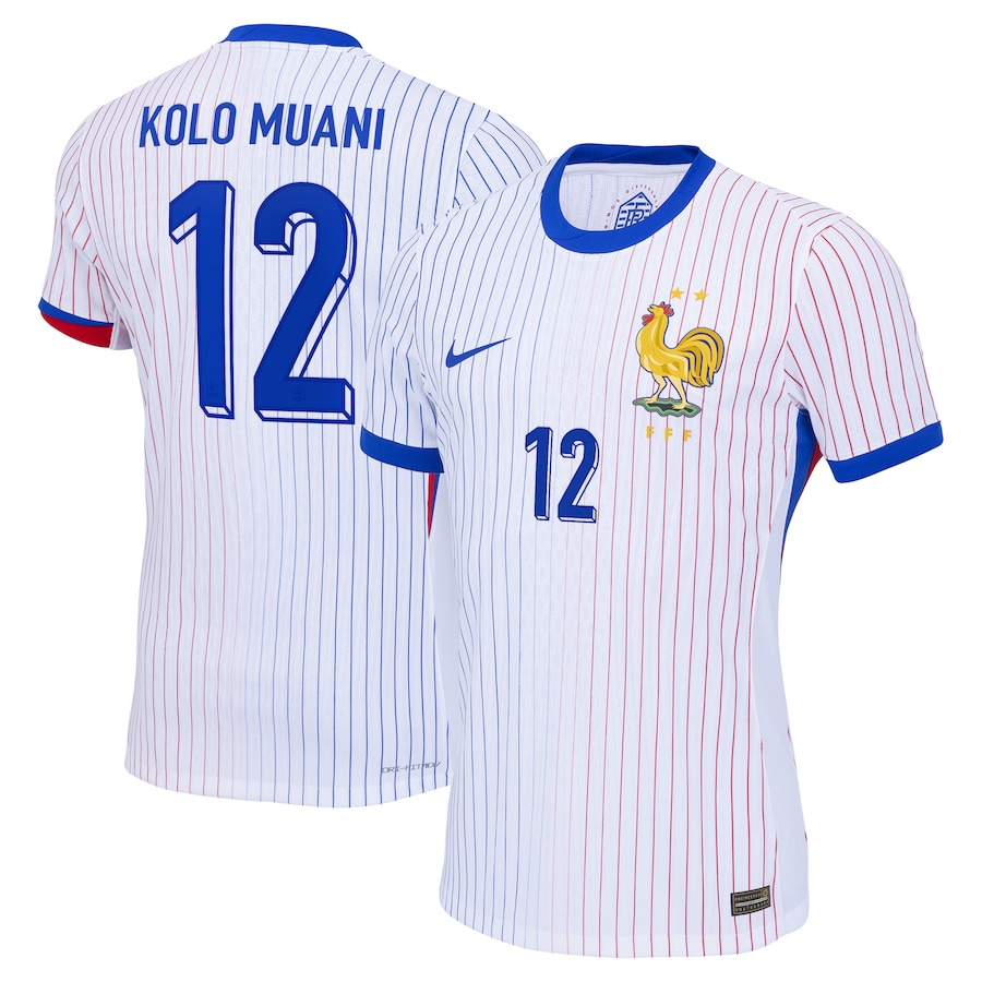 T. Hernandez Men's France 2024 Stadium Away Soccer Jersey