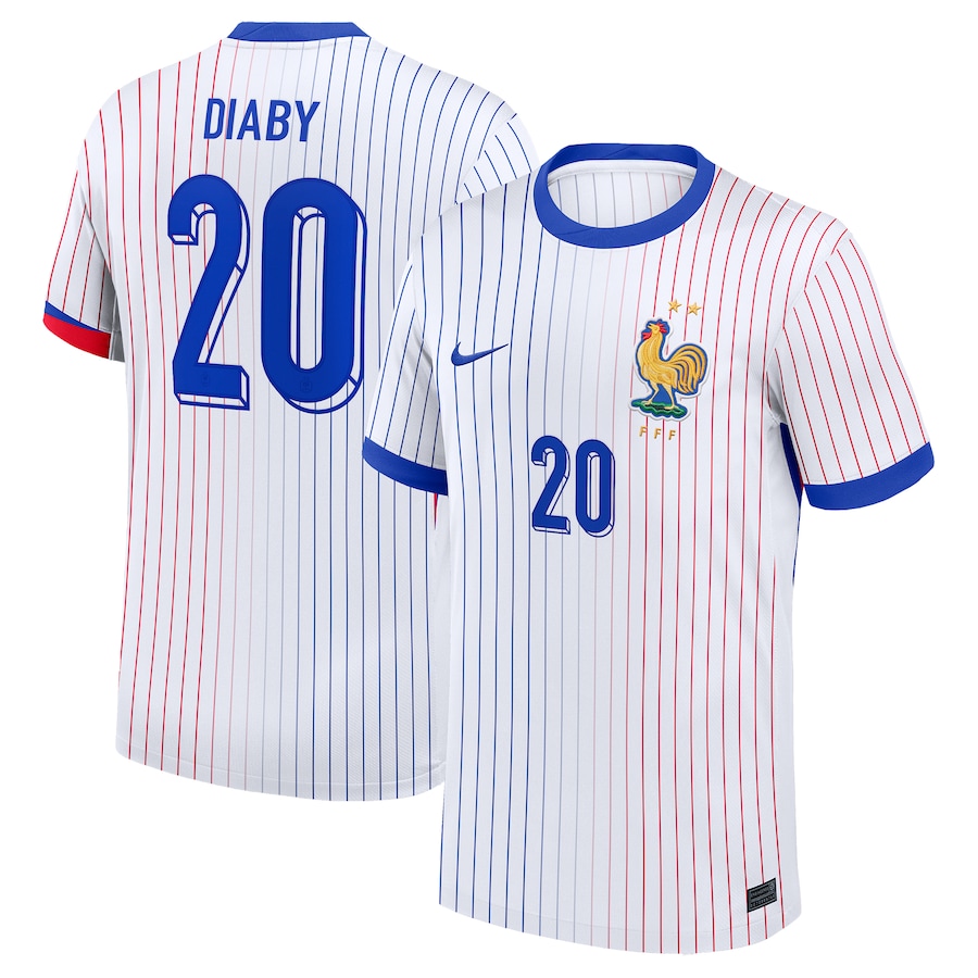 T. Hernandez Men's France 2024 Stadium Away Soccer Jersey